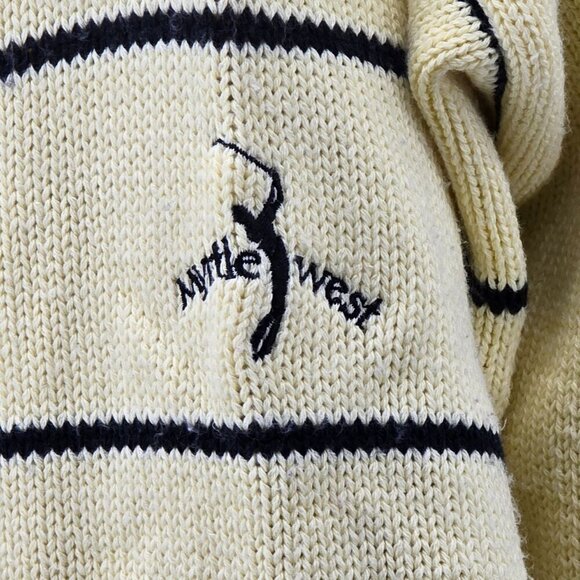 Aureus Vintage Myrtle West V-Neck Golf Sweater, Men's XL - Picture 5 of 11
